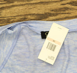 Jessica Simpson Womens Trendy Plus Size Gracie Cotton Flutter Sleeve Top Blue 2X