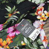 Bar III Womens Floral-Print Tiered Cover Up Dress MBTH25834 Black Multi XS