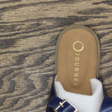 Journee Collection Womens Lavine Multi Strap Sandals LAVINE Navy Blue 9W