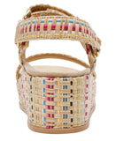 Anne Klein Womens Verse Platform Sandal VERS02F9 Brown Multi 9M