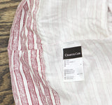 Charter Club Cotton 550 TC Holiday Stripe 3-Piece Sheet Set Red Multi King