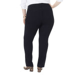 NYDJ Womens Plus Size Marilyn Straight Ankle Jeans WBDMMS2299 Black 18W