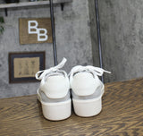 Naturalizer Womens Morrison 2.0 Sneaker Lace Up I4584L7 Silver Leather Gray 8.5W