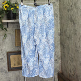Skye's The Limit Waist Straight Leg Knit Pants with Pockets Blue Multi 1X