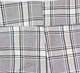 Ava & Viv Womens High-Rise Tapered Pants 89557691 Cream Plaid Off White 26