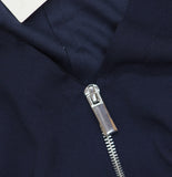 Calvin Klein Womens Stretch Crepe Zip Front Jacket 44C442G Dark Sapphire Blue M