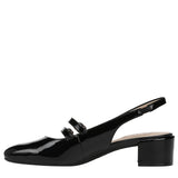 Lifestride Womens Beatrice Pumps Slingback J3764S2 Black Patent 7.5M