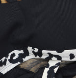Bar III In My Skin Bandeau Bikini Top MBIM25153 Black Natural Multi M