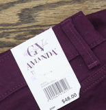 Gloria Vanderbilt Amanda Original Slimming Jeans Electric Violet Purple 16