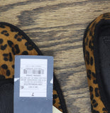 Universal Thread Flats with Ankle Strap and Memory Foam Leopard Dark Brown 7M