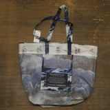 MCYS X Oceancycle Packable Reusable Shopping Tote Blue Wave 20 in. x 16 in.