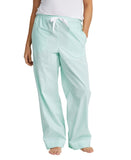 State Of Day Womens Printed Poplin Pajama Pants 100180269MS Tea Green Striped M