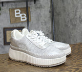 Universal Thread Persephone Sneakers with Memory Foam Insole Silver Gray 9.5M