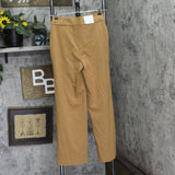 Calvin Klein Petite Solid Lux High-Rise Wide Leg Pants T42PL994 Luggage Brown 4P