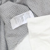 LOGO by Lori Goldstein Womens Knit Flowy Cardigan with Pockets Gray Multi 2XS