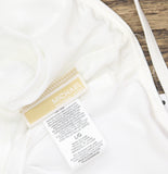 Michael Michael Kors Womens Grommet Side Tie Tankini Swim Top MM30322 White L
