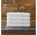 Linum Home  Textiles Turkish Cotton Denzi 3-Piece Hand Towel Set White 16x30