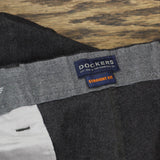 Dockers Mens Stretch Straight Fit Heavyweight Khaki Pants Black 36x32