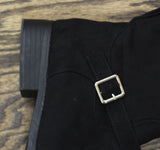 Sun + Stone Anyaa Faux Suede Over-the-Knee Boots Wide Calf Black 8.5M-WC