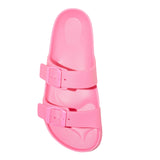 Shade & Shore Womens Neida Eva Two Band Footbed Sandals 86509395 Hot Pink 10M