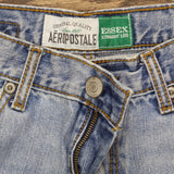 Aeropostale Mens Vintage Y2K Essex Straight Leg Jeans Light Blue 28x28
