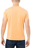 X Ray Cotton Short Sleeve Casual Slim Fit V-Neck T-Shirt Cantaloupe Orange L