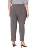 Alfred Dunner Womens Proportioned Short Allure Slim Pant Pants Gray 18 Short