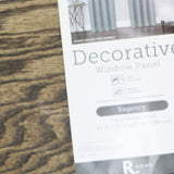 Regal Home Rod Pocket Light-Filtering Single Curtain Panel Aqua Blue Green 50x95