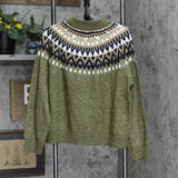 Tommy Hilfiger Women's Half-Snowflake Raglan Sweater J2XS0789