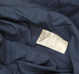 Belle By Kim Gravel Button Up Mixed Media Lace Anorak Jacket Indigo Blue S