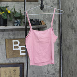 Edikted Womens Knit Deanna Tank Top S16583 Pink XL