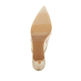 A New Day Womens Delilah Embellished Floral Mule Heels 92245100 Beige Brown 9.5M