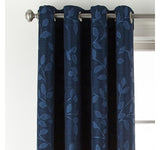Linden Street Grommet Light-Filtering Single Curtain Panel Indigo Blue 50x84