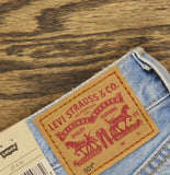 Levi's Womens 501 Button Fly Jeans 94417269 County Fair Blue 27x30