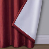 Max Blackout Mystique 100% Blackout Grommet Top Single Curtain Panel Red 50x84