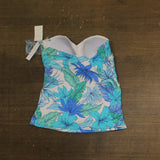 Rod Beattie Bleu Riviera Retreat Bandini Swim Top Tankini Draped Cool Blue 12