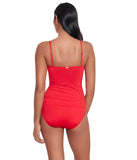 Lauren Ralph Lauren Beach Club Toggle Underwire Tankini Swim Top 20401120 Red 12