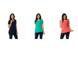 Isaac Mizrahi Live! Women's Short-Sleeve Seamed Peplum Knit Top