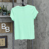 A New Day Womens Ribbed Short Sleeve T-Shirt Tee 1666dda492f5c6 Green L