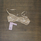 Wild Fable Ribbed Underwire Bralette Bikini Top Tan Animal Print Brown 2XS