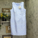 Kasper Womens Sheath Empire Seamed Dress 10924449 California Sky Blue 16