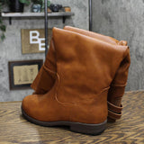 Journee Collection Extra Wide Calf Heel Riding Boots Tori Boot Brown 8M-XWC