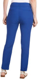 Hilary Radley Women Mid-Rise Stretch Pull-On Ankle Pant 1753633 Mazarine Blue L