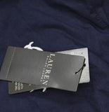 Lauren Ralph Lauren Embroidered Button Up Shirt Swim Cover Up Dark Navy Blue S