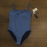 La Blanca Island Goddess Charmed Coast One Piece Swimsuit Chambray Blue 12