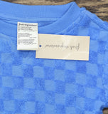 First Impressions Baby Boys Checkered Terry T-Shirt & Shorts Blue Bay 12M