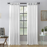 Archaeo Washed Cotton Twist Tab Single Curtain Panel White 52x95