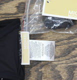 Michael Michael Kors Womens Studded Solids Bandeau Swim Bikini Top Black XS
