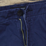 Lee Womens Regular Fit Mid Rise Khaki Shorts Navy Blue See Measurements