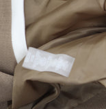 Tommy Hilfiger Open-Front Slim Fit Blazer Caribou Brown / Ivory Off White 6